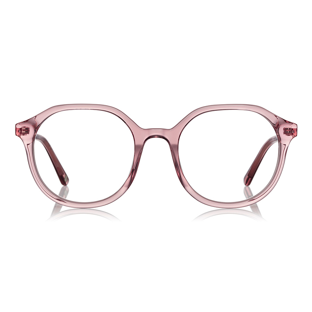 Graph Belle Pink Transparent Full Rim Polygon right side