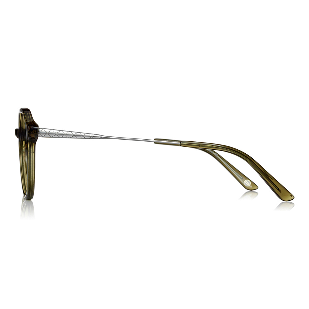 Graph Belle Tan Brown Full Rim Polygon left side