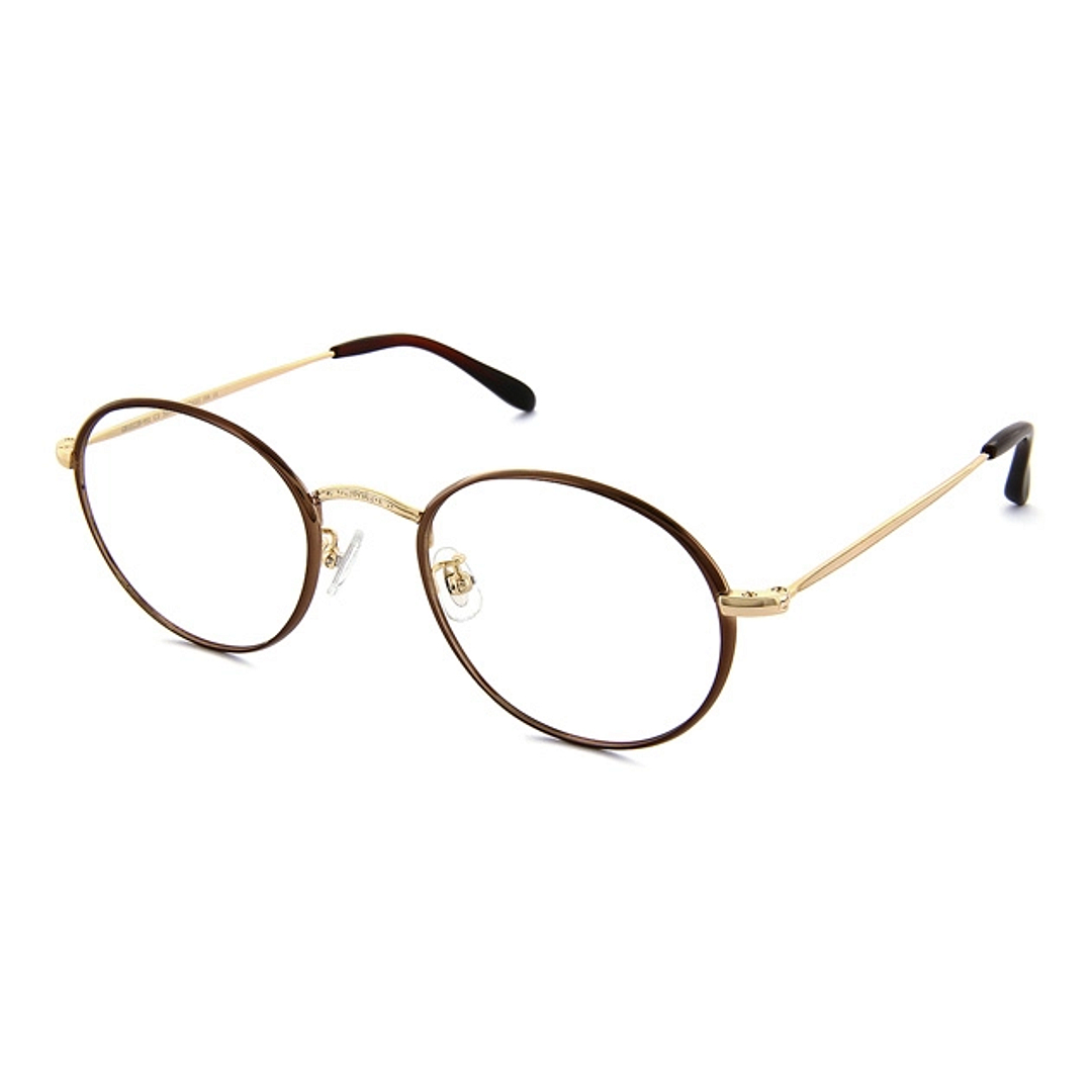 Graph Belle Light Brown Full Rim Round left side