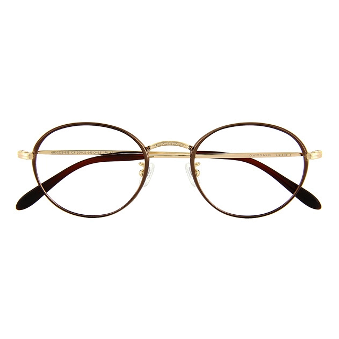 Graph Belle Light Brown Full Rim Round right side