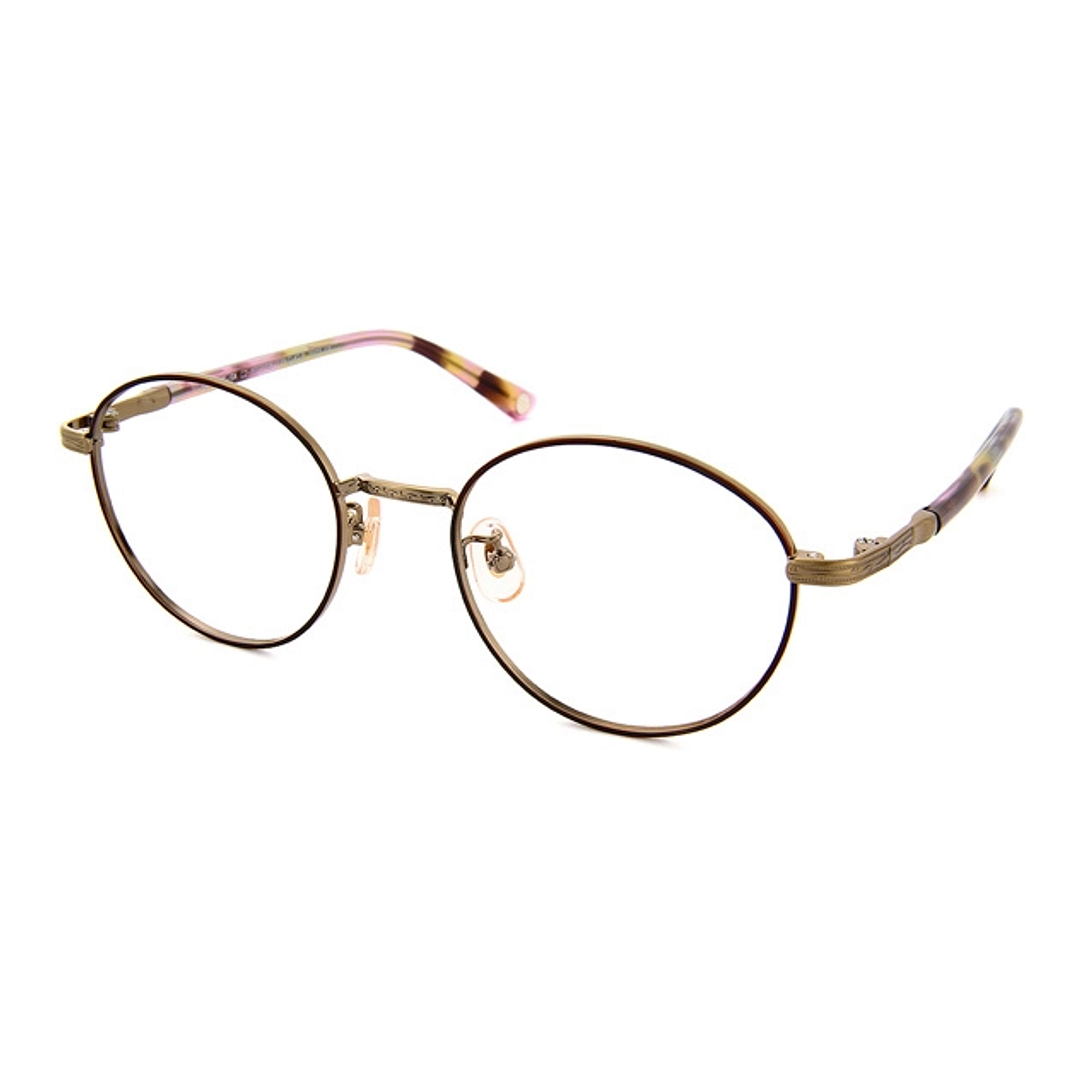 Graph Belle Light Brown Full Rim Boston left side