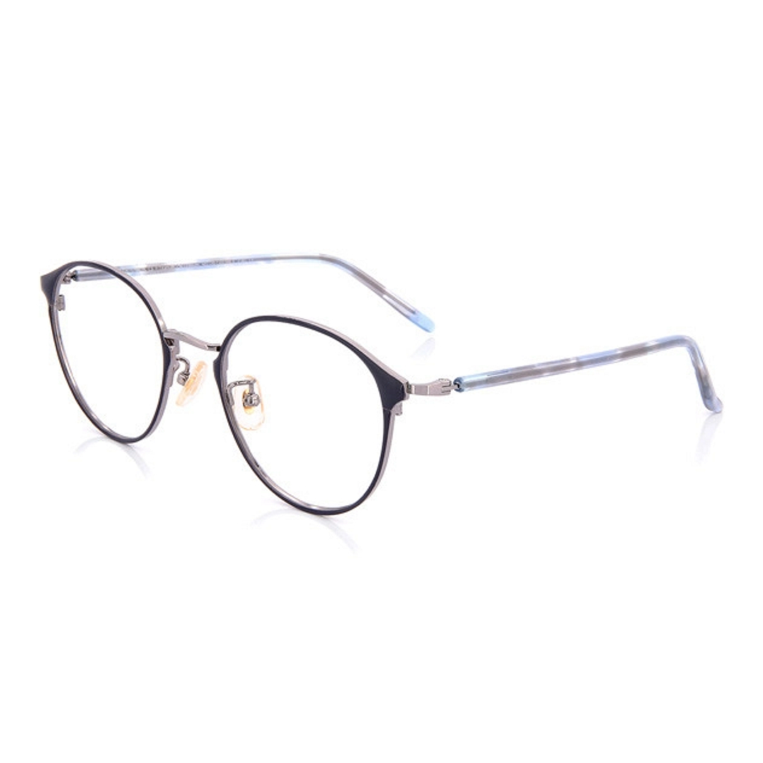 Graph Belle Navy Blue Full Rim Boston left side