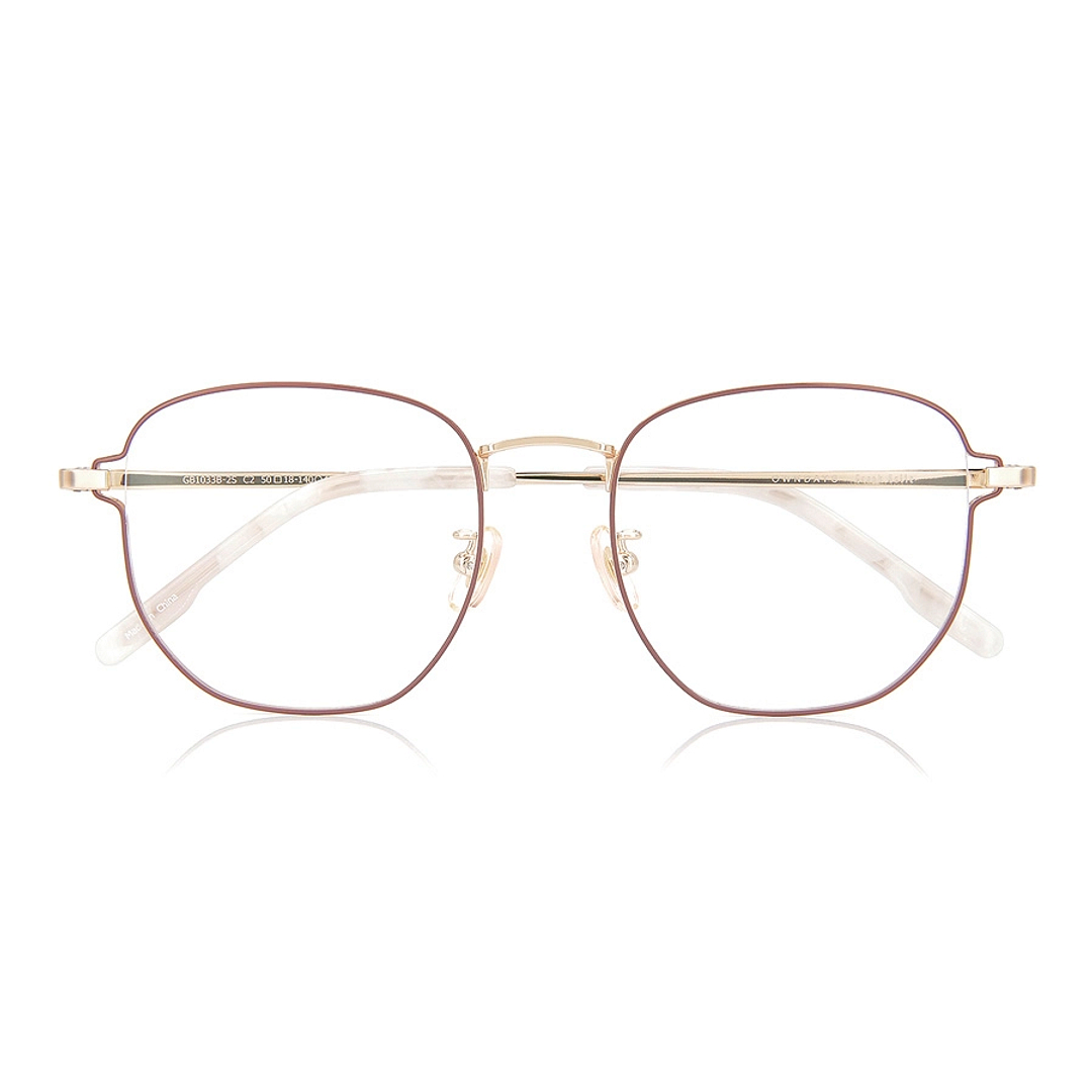 Graph Belle Light Brown Full Rim Polygon right side