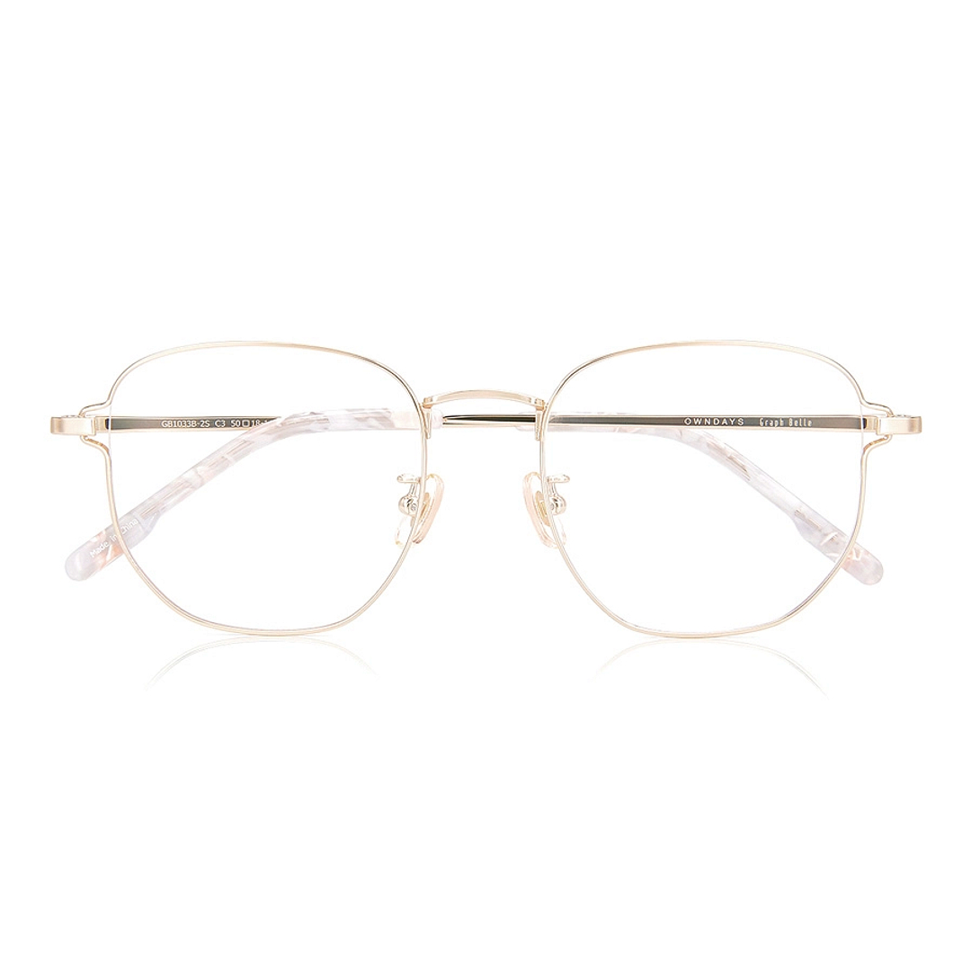 Graph Belle Gold Full Rim Polygon right side