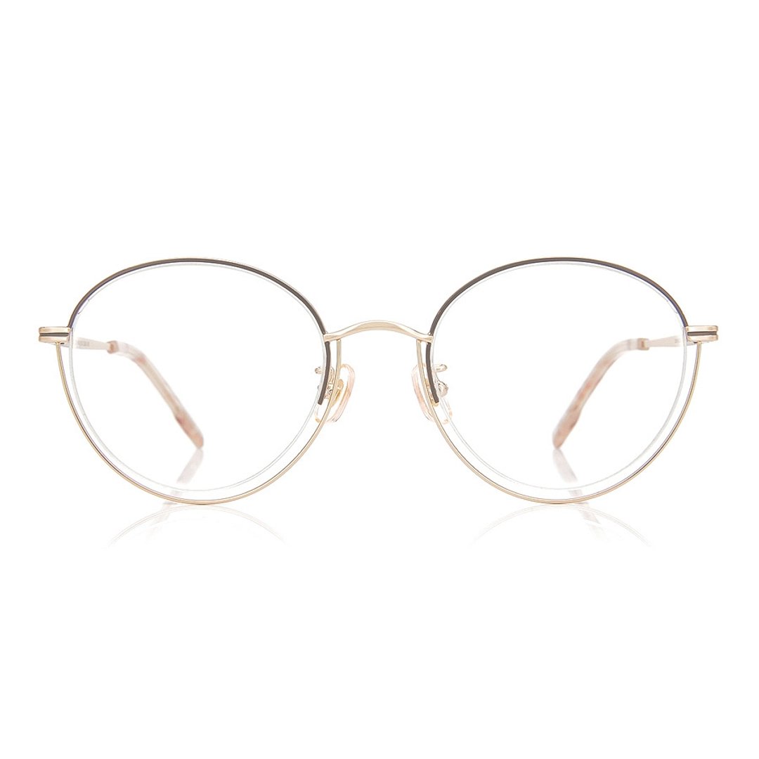 Graph Belle Light Brown Half Rim Boston right side