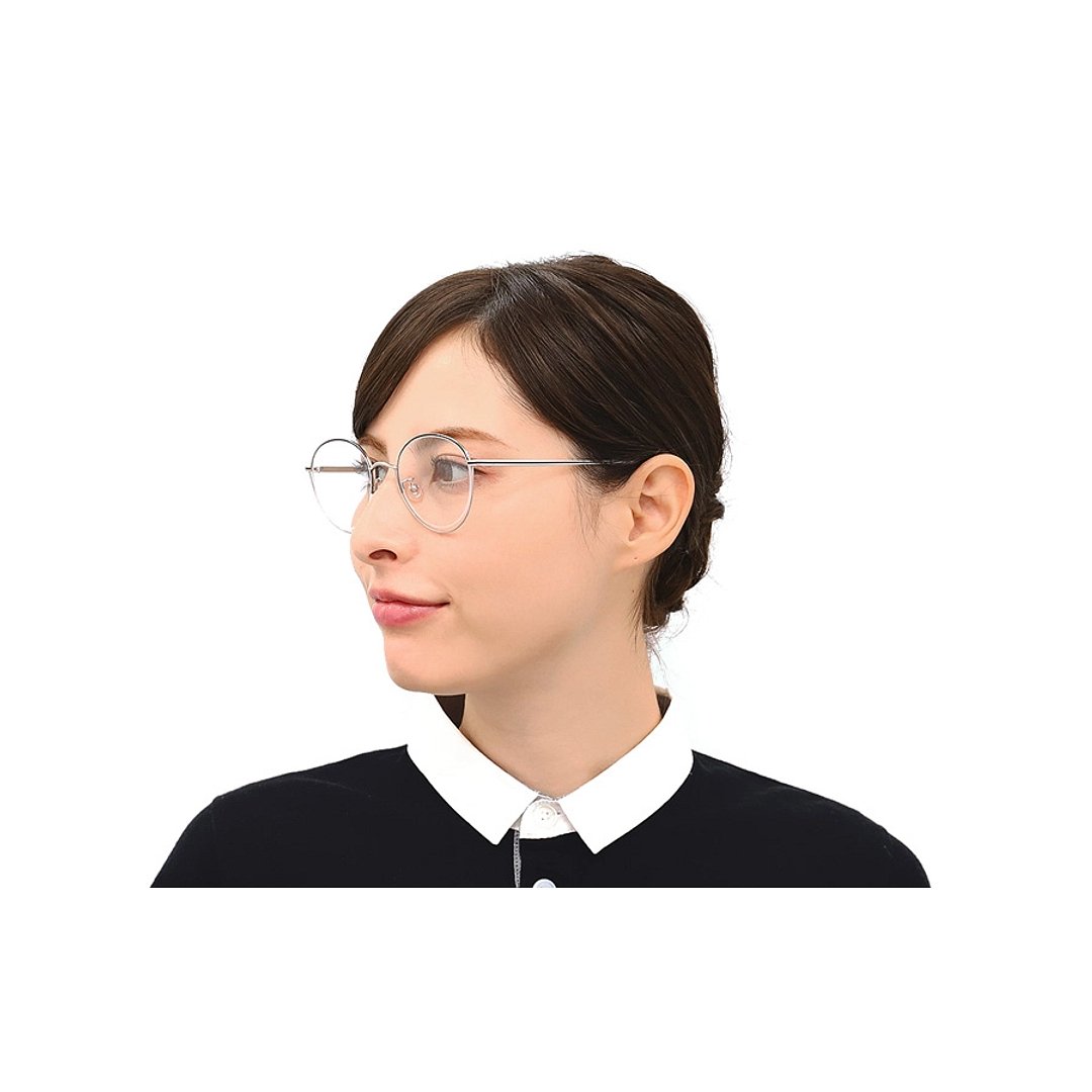 Graph Belle Light Brown Half Rim Boston right side