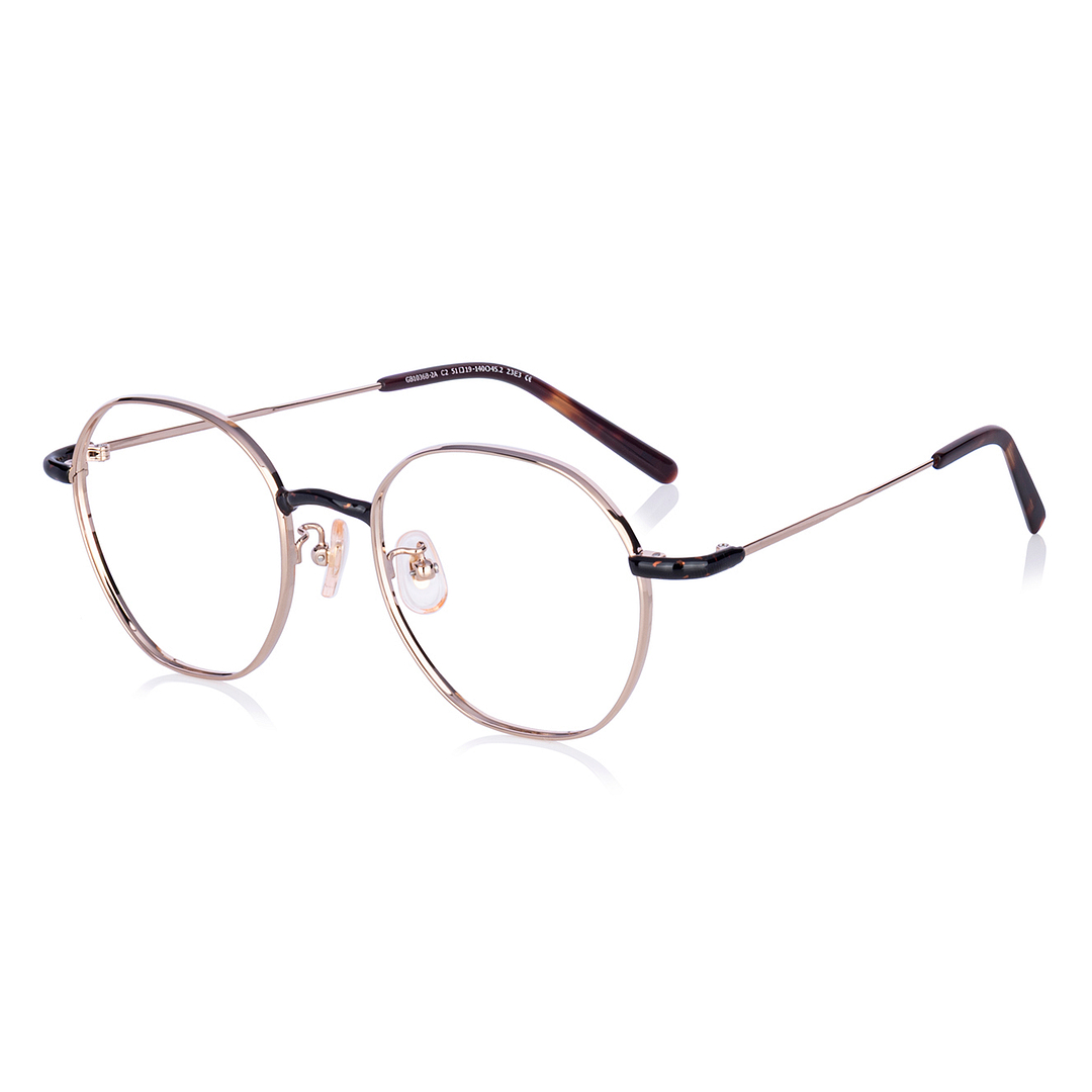 Graph Belle Gold Full Rim Polygon left side
