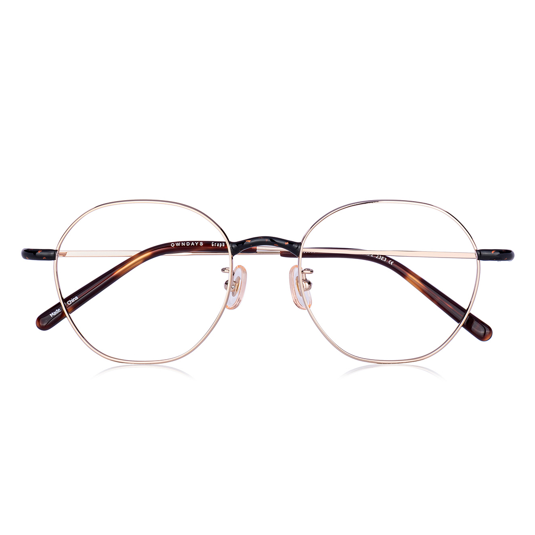 Graph Belle Gold Full Rim Polygon right side