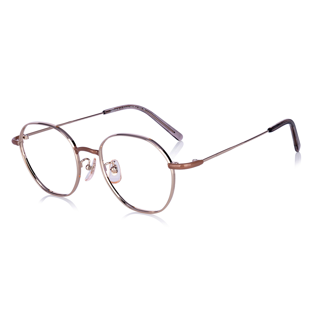 Graph Belle Gold Full Rim Polygon left side