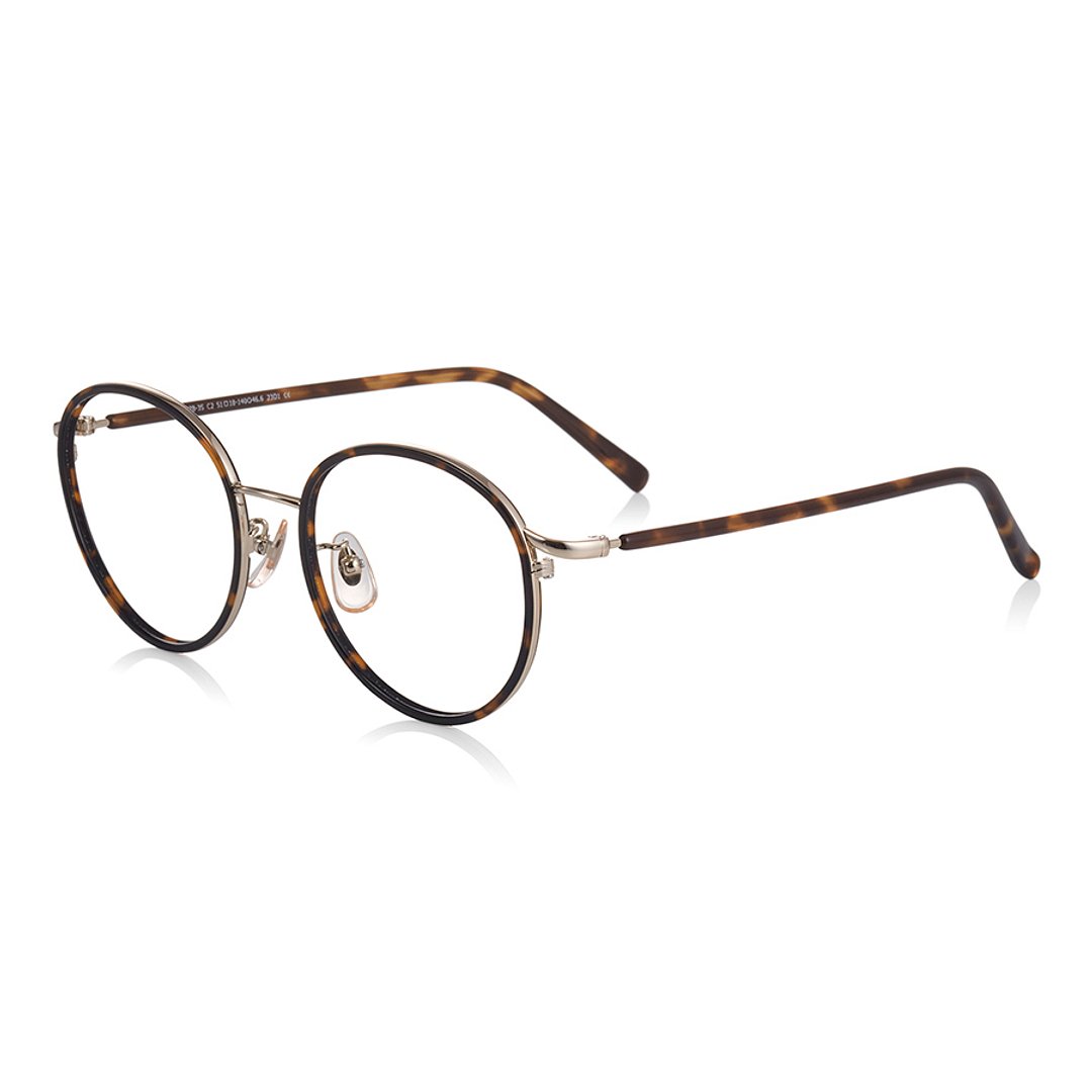 Graph Belle Light Brown Full Rim Boston left side