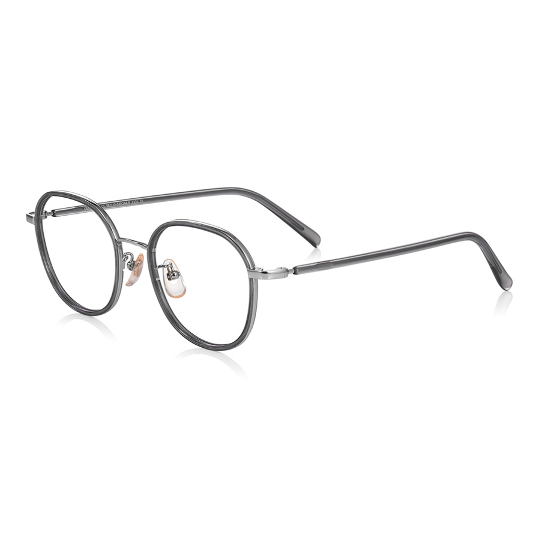 Graph Belle Light Gray Full Rim Polygon left side