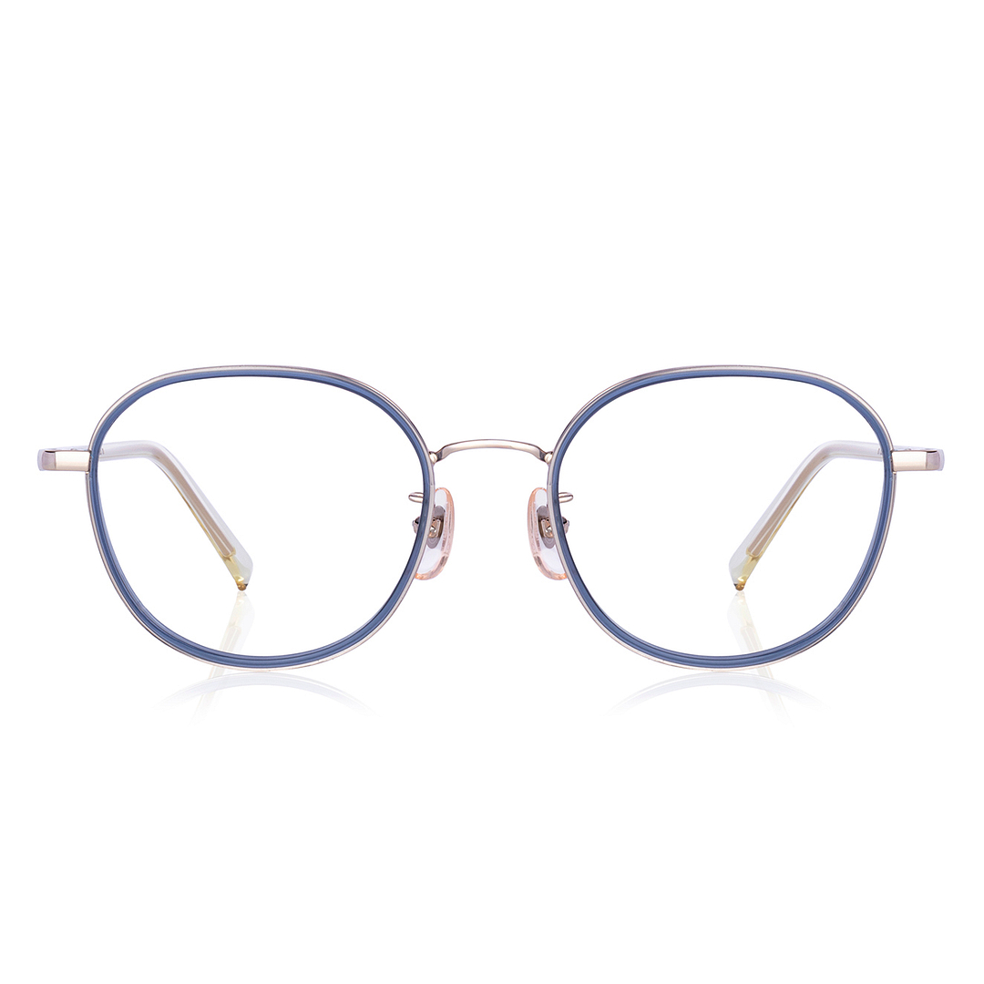 Graph Belle Navy Blue Full Rim Polygon left side