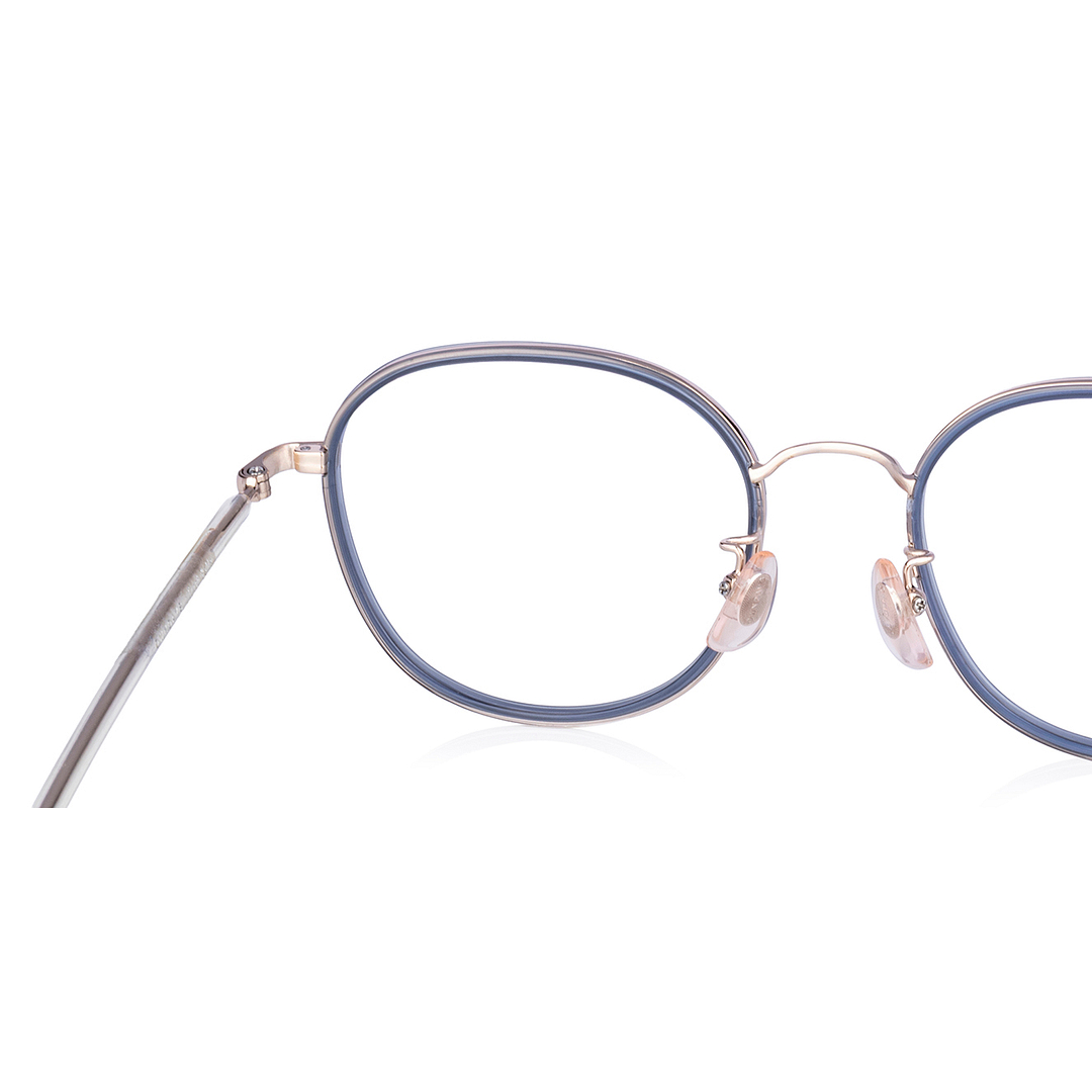 Graph Belle Navy Blue Full Rim Polygon left side