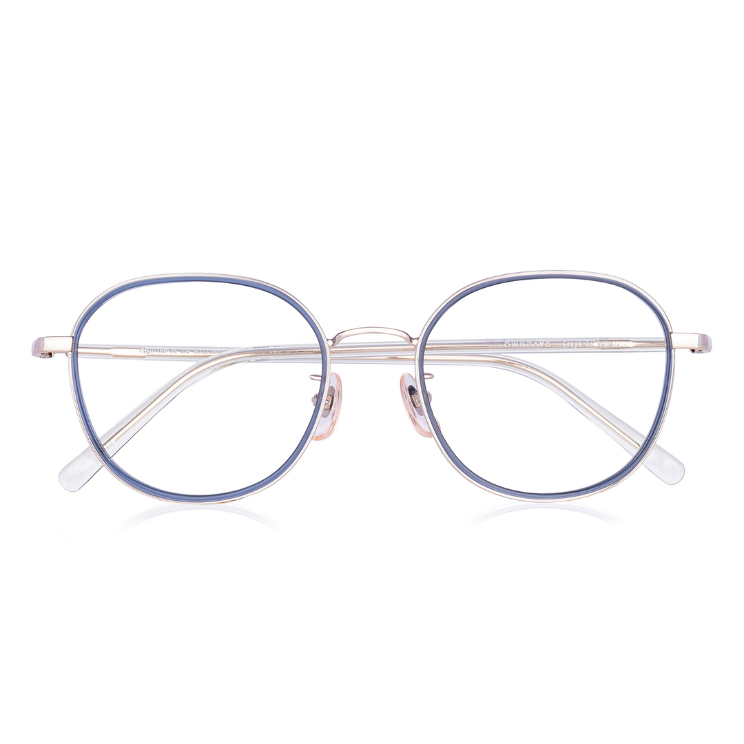 Graph Belle Navy Blue Full Rim Polygon right side