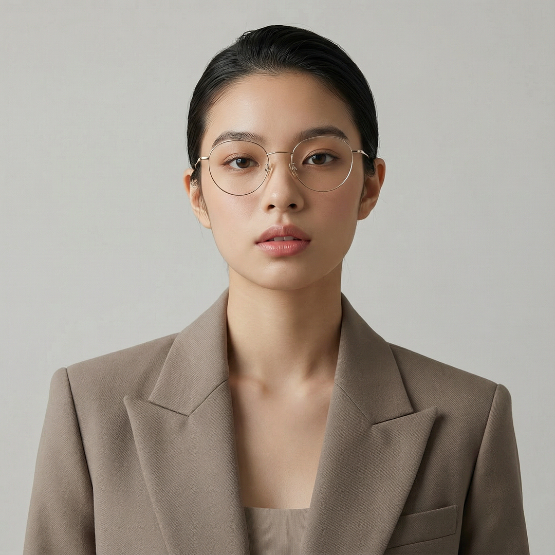 Graph Belle Gold Full Rim Boston right side