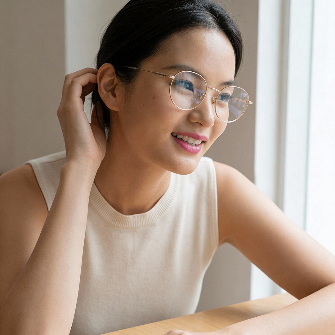 Graph Belle Gold Full Rim Boston right side