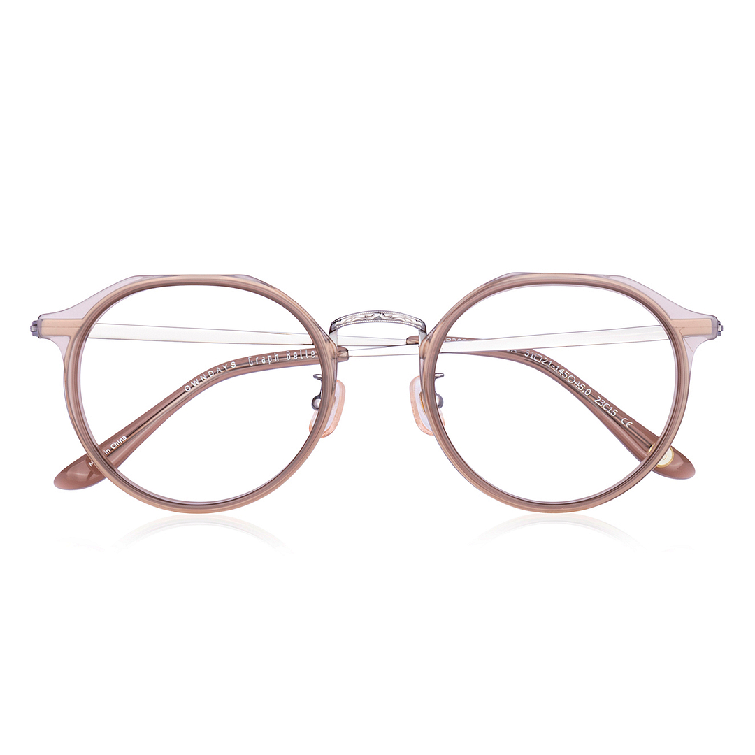 Graph Belle Beige Full Rim Boston left side