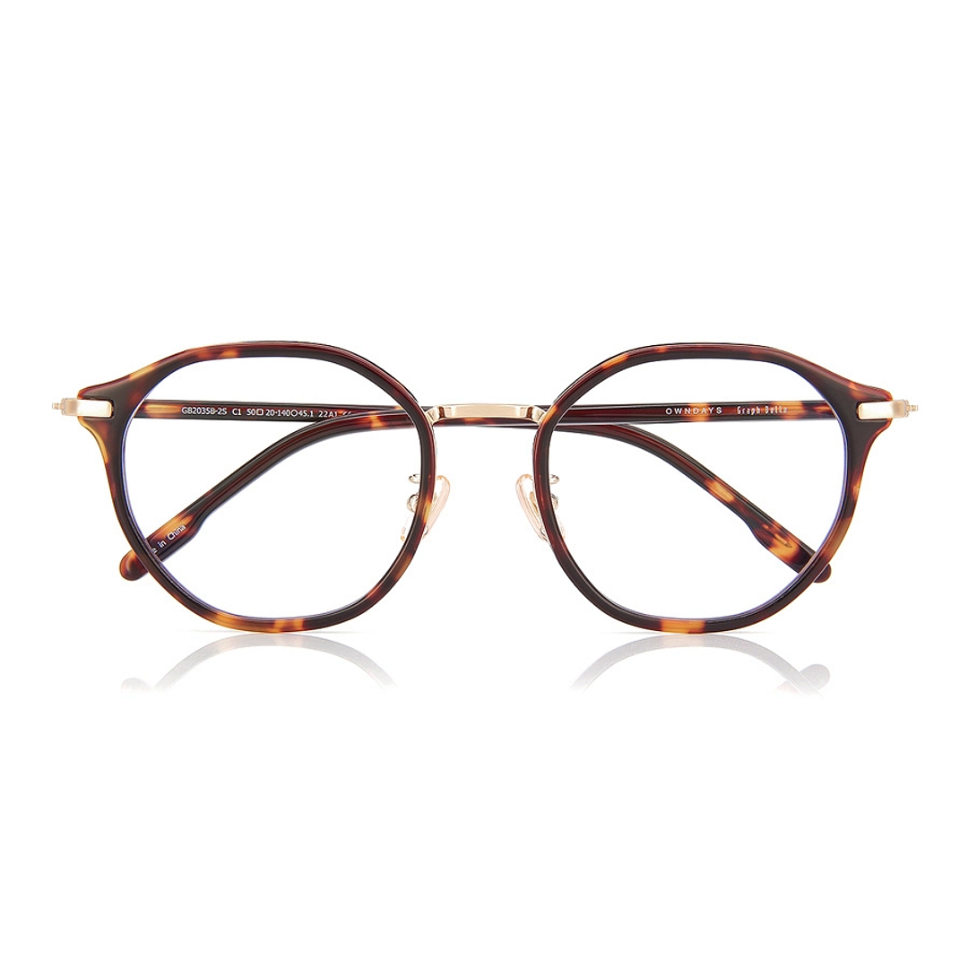 Graph Belle Light Brown Full Rim Boston right side