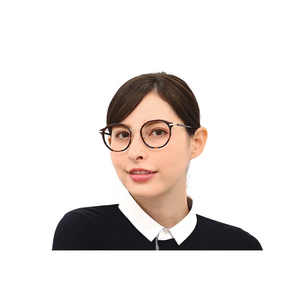 Graph Belle Crystal Transparent Full Rim Boston left side