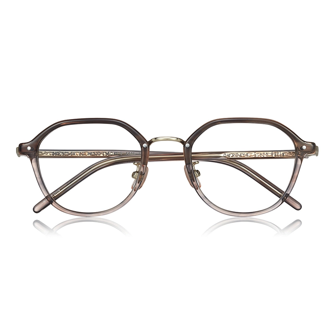 Graph Belle Light Brown Full Rim Polygon right side