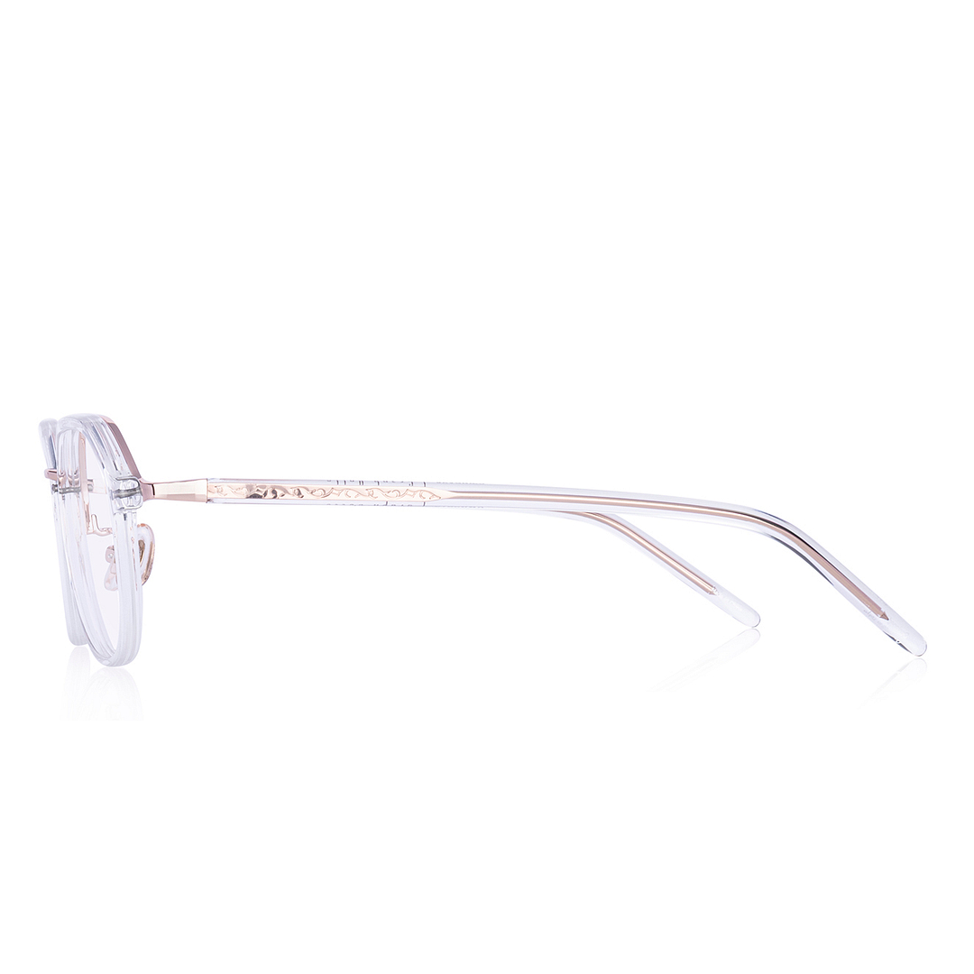 Graph Belle Crystal Transparent Full Rim Polygon left side