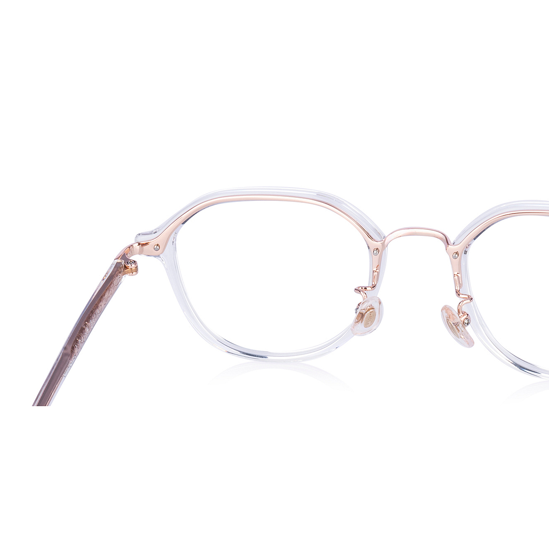 Graph Belle Crystal Transparent Full Rim Polygon right side