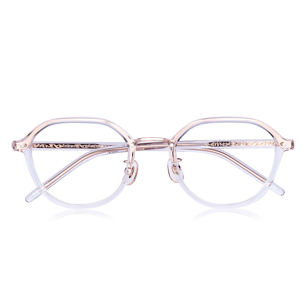 Graph Belle Crystal Transparent Full Rim Polygon left side