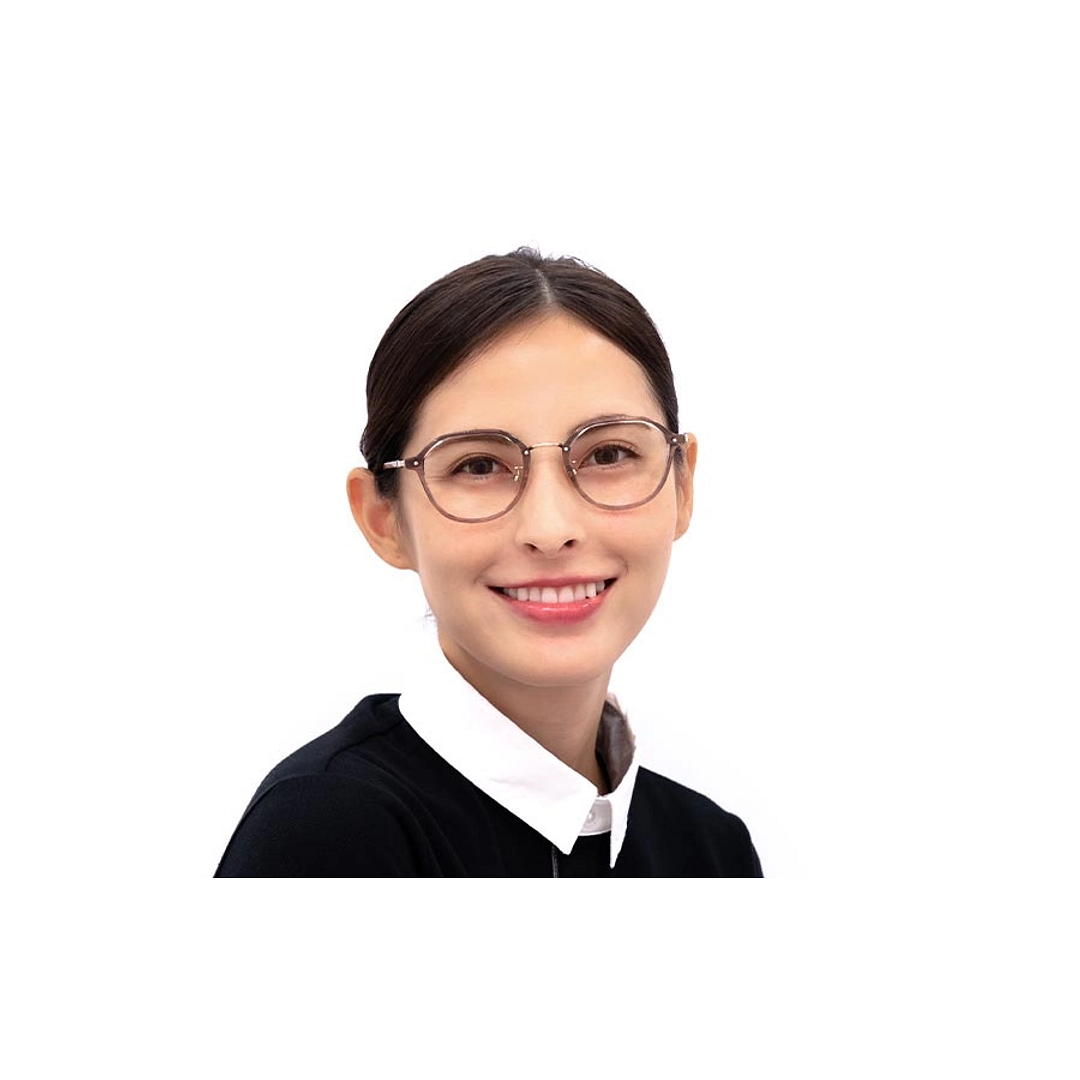 Graph Belle Crystal Transparent Full Rim Polygon right side