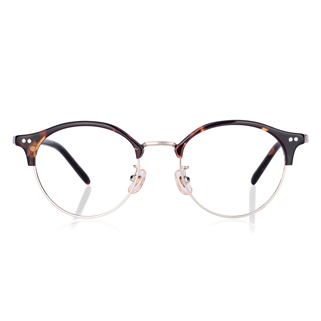 Graph Belle Light Brown Half Rim Boston right side