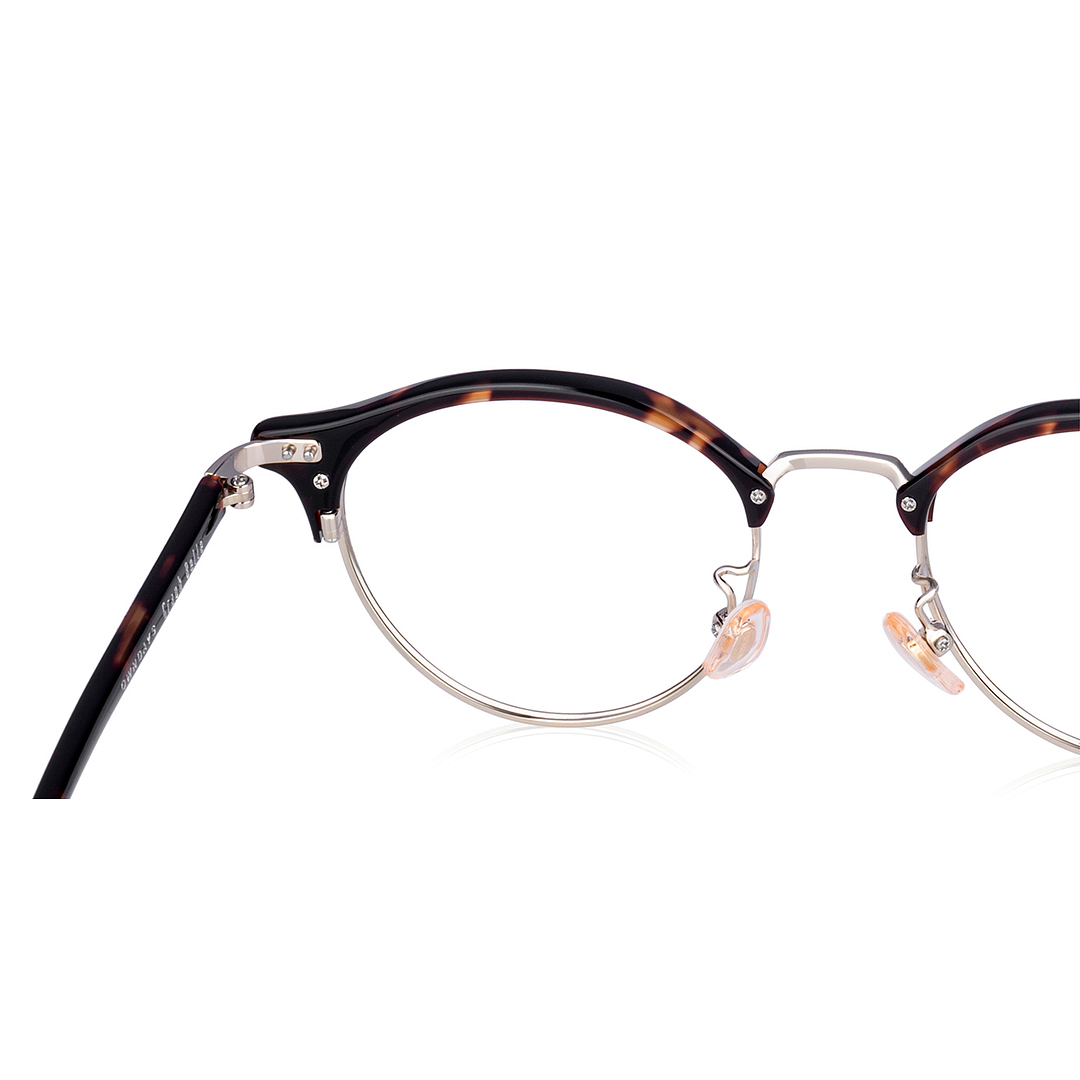 Graph Belle Light Brown Half Rim Boston right side