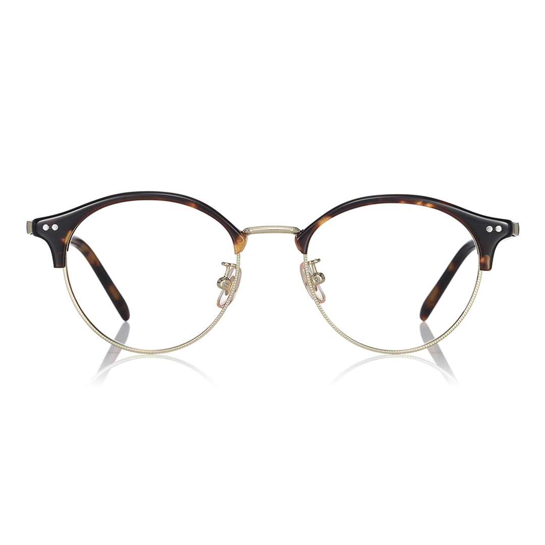 Graph Belle Light Brown Half Rim Boston right side