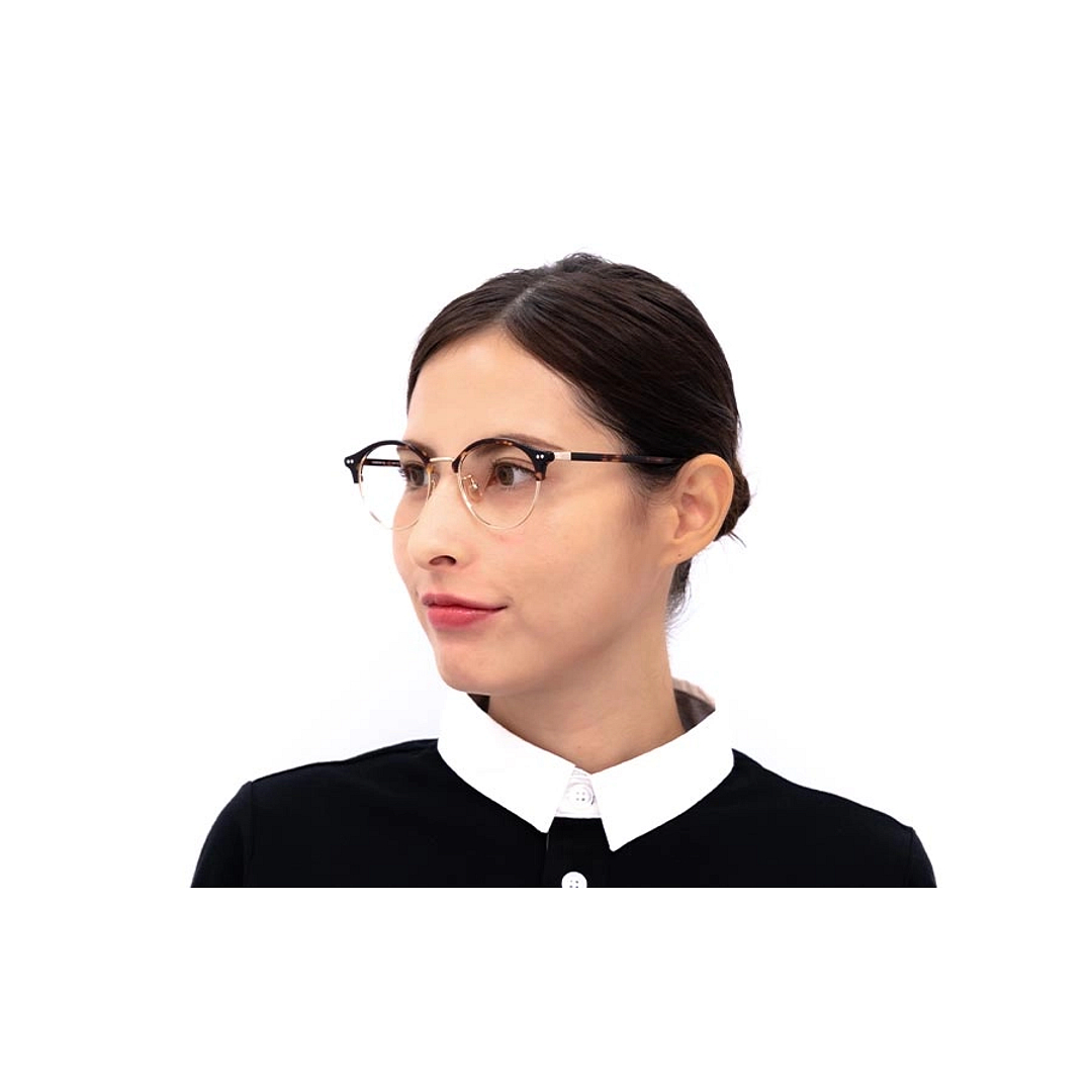 Graph Belle Light Brown Half Rim Boston right side