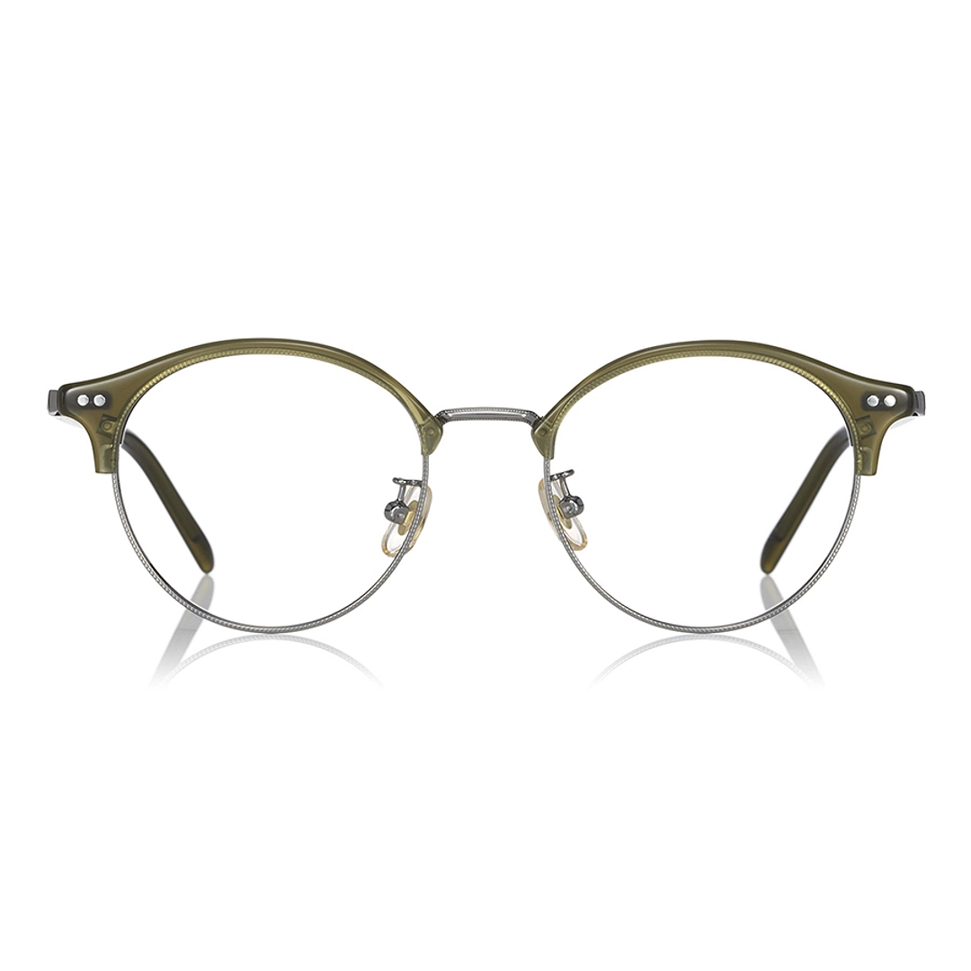 Graph Belle Tan Brown Half Rim Browline right side