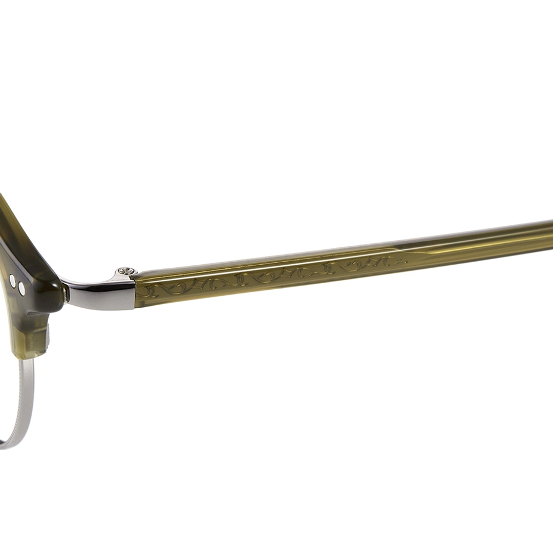 Graph Belle Tan Brown Half Rim Browline left side