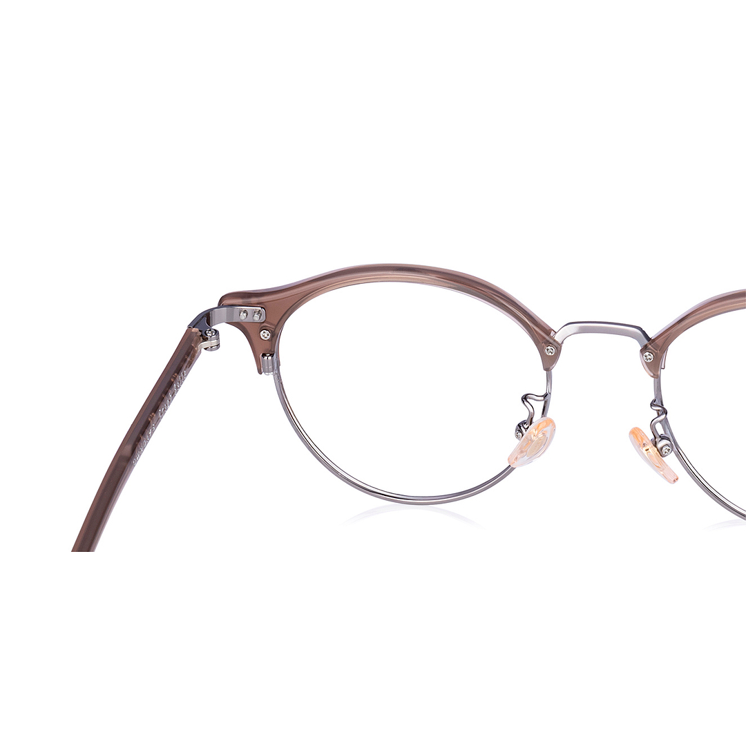 Graph Belle Dark Brown Half Rim Boston right side