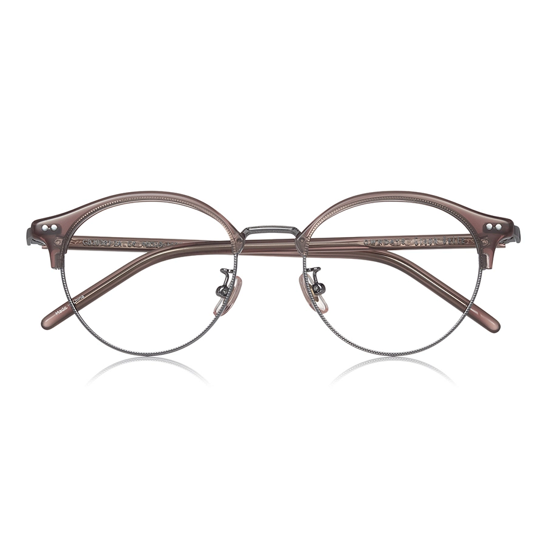 Graph Belle Dark Brown Half Rim Boston right side