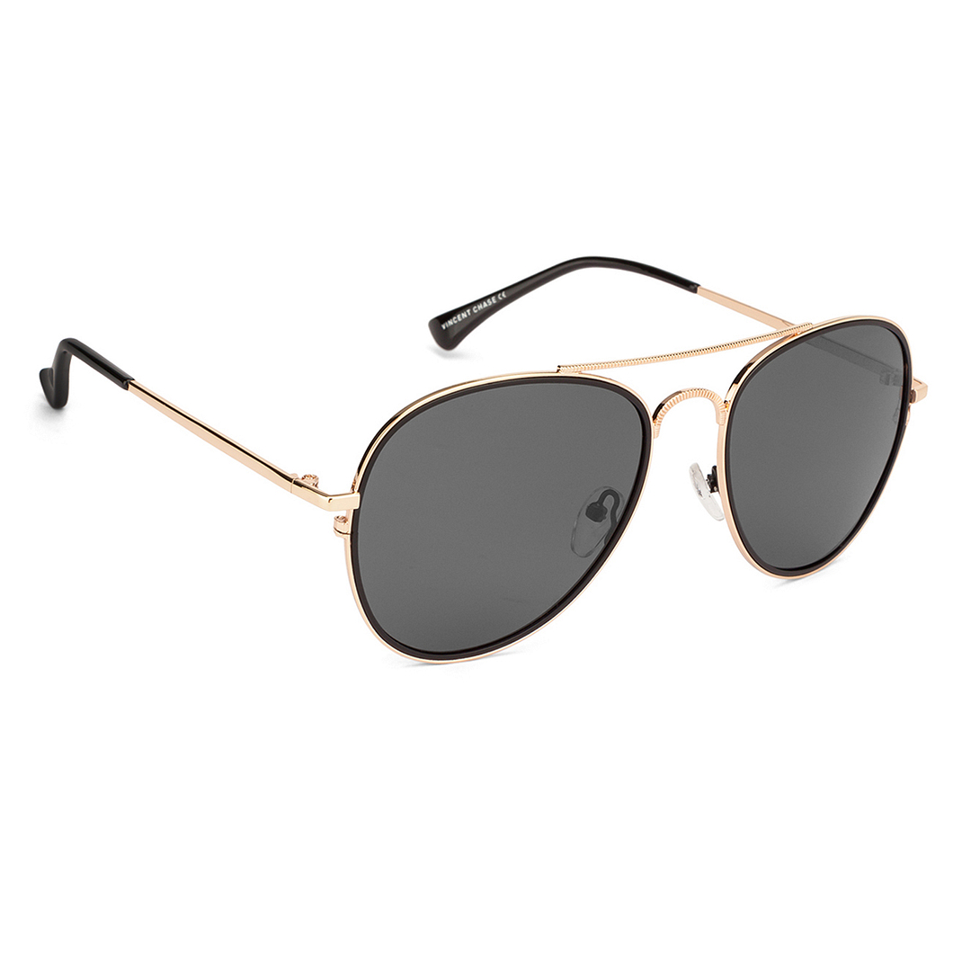 Vincent Chase Online Gold Full Rim Aviator left side