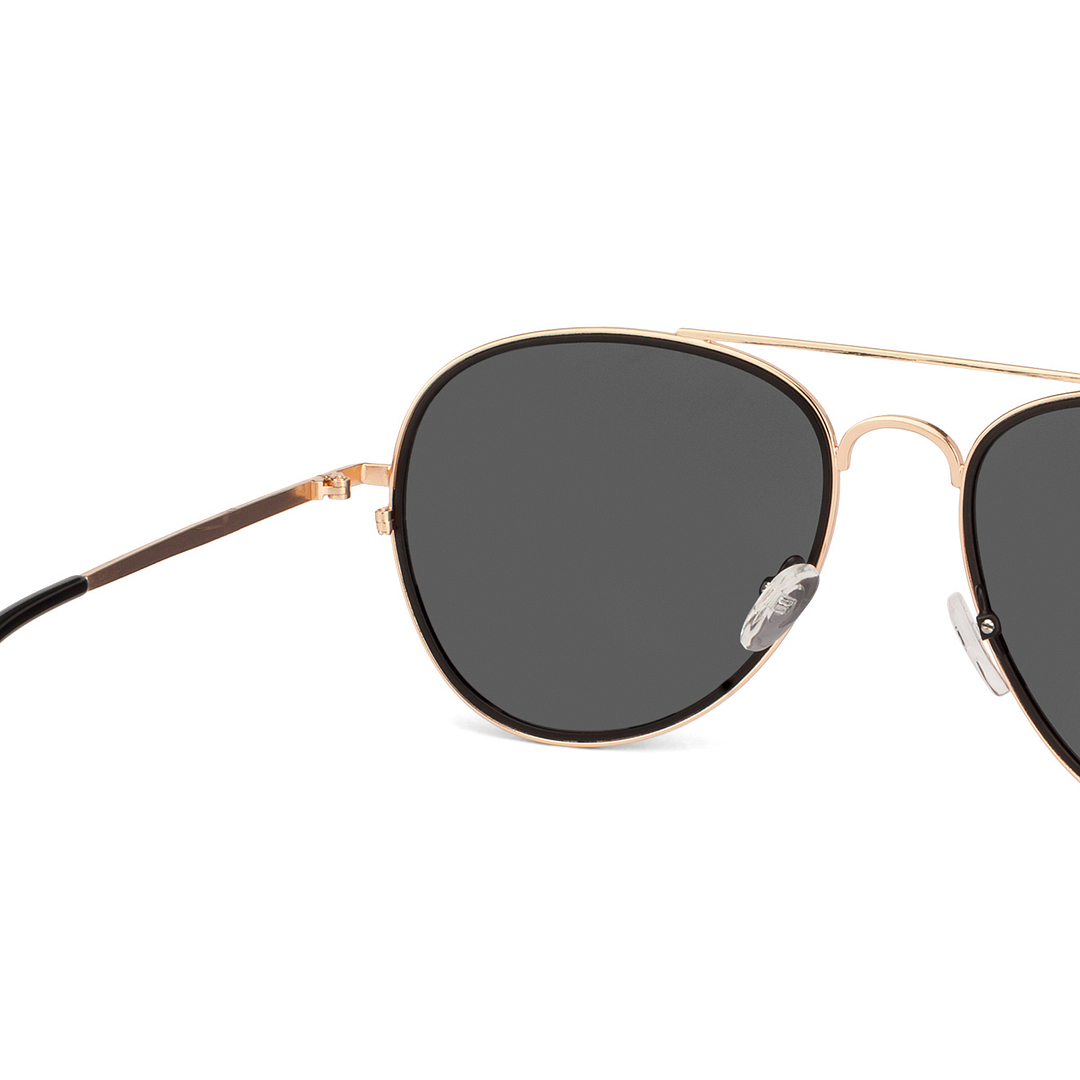 Vincent Chase Online Gold Full Rim Aviator left side