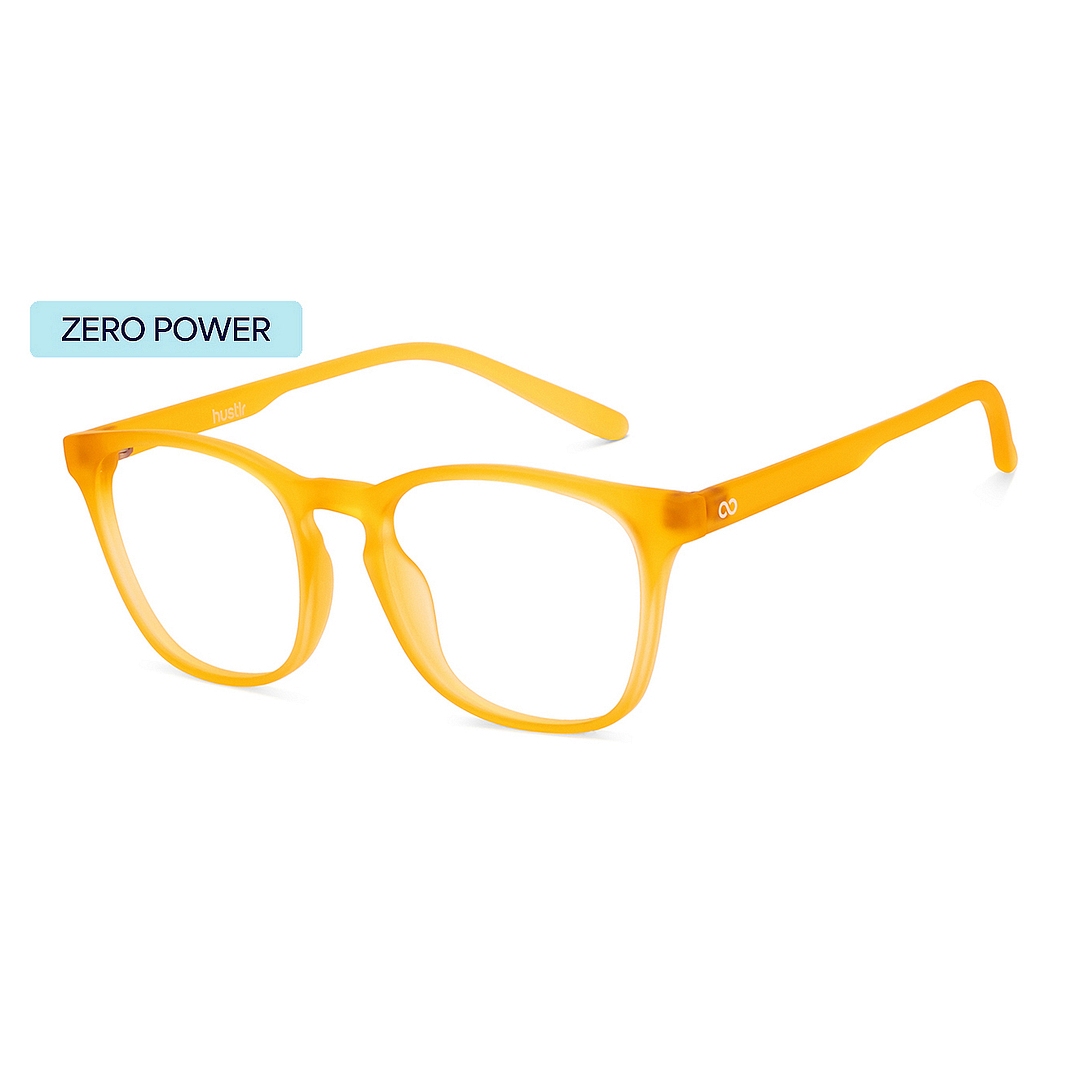 Hooper Screen Glasses Blue Block Phone Screen Glasses : Amber Orange Amber Orange Full Rim Square Hooper Hustlr HP D15011 C10 left side
