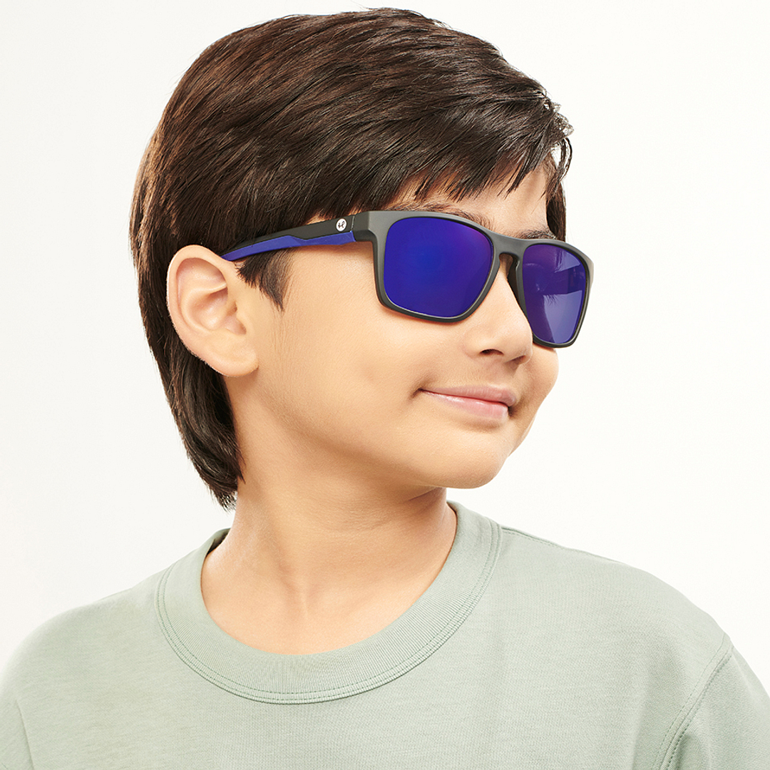 Hooper Black Full Rim Square left side