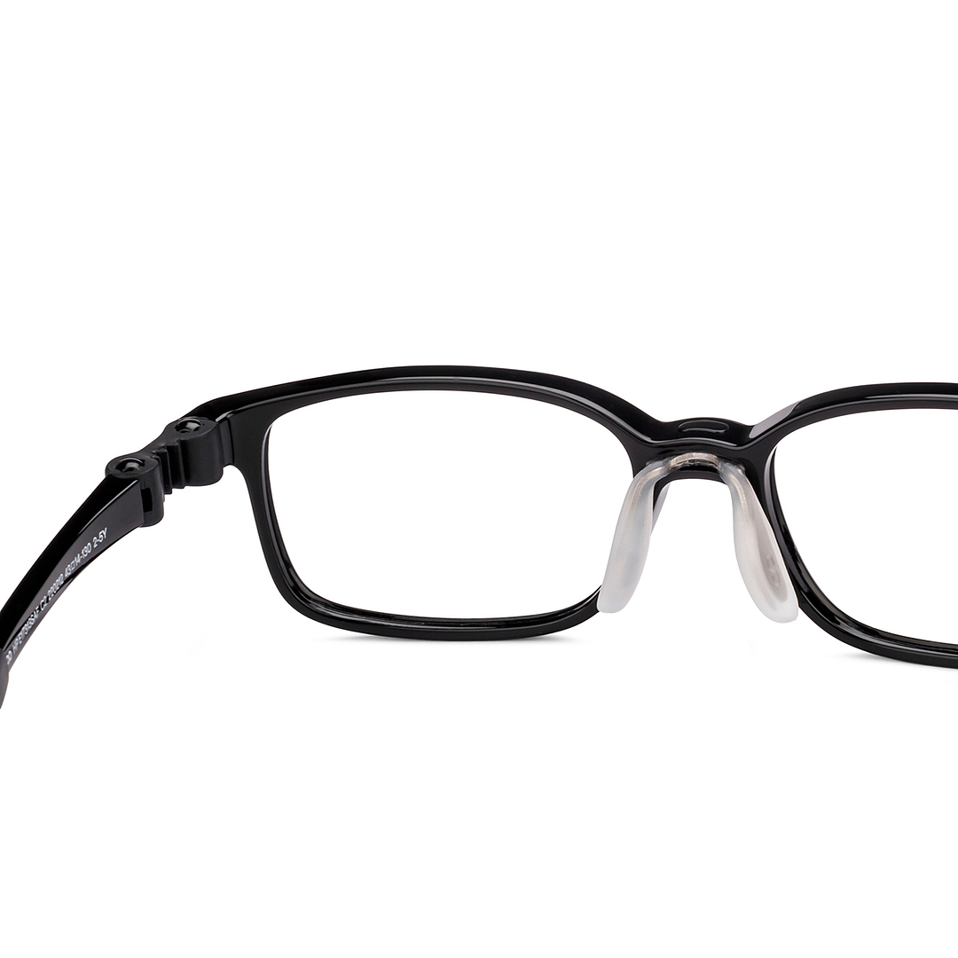 Hooper Black Full Rim Rectangle right side