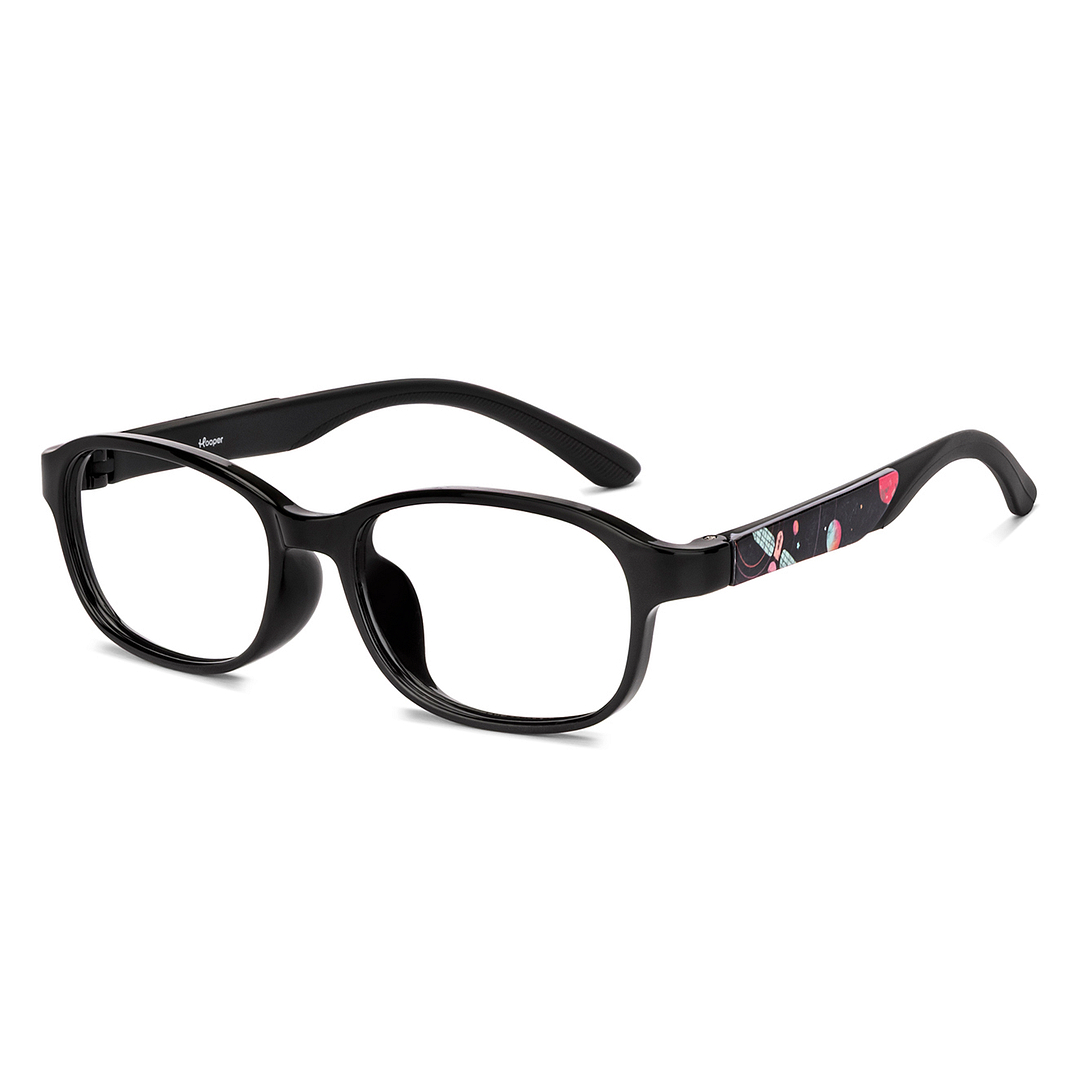 Hooper Black Full Rim Rectangle right side