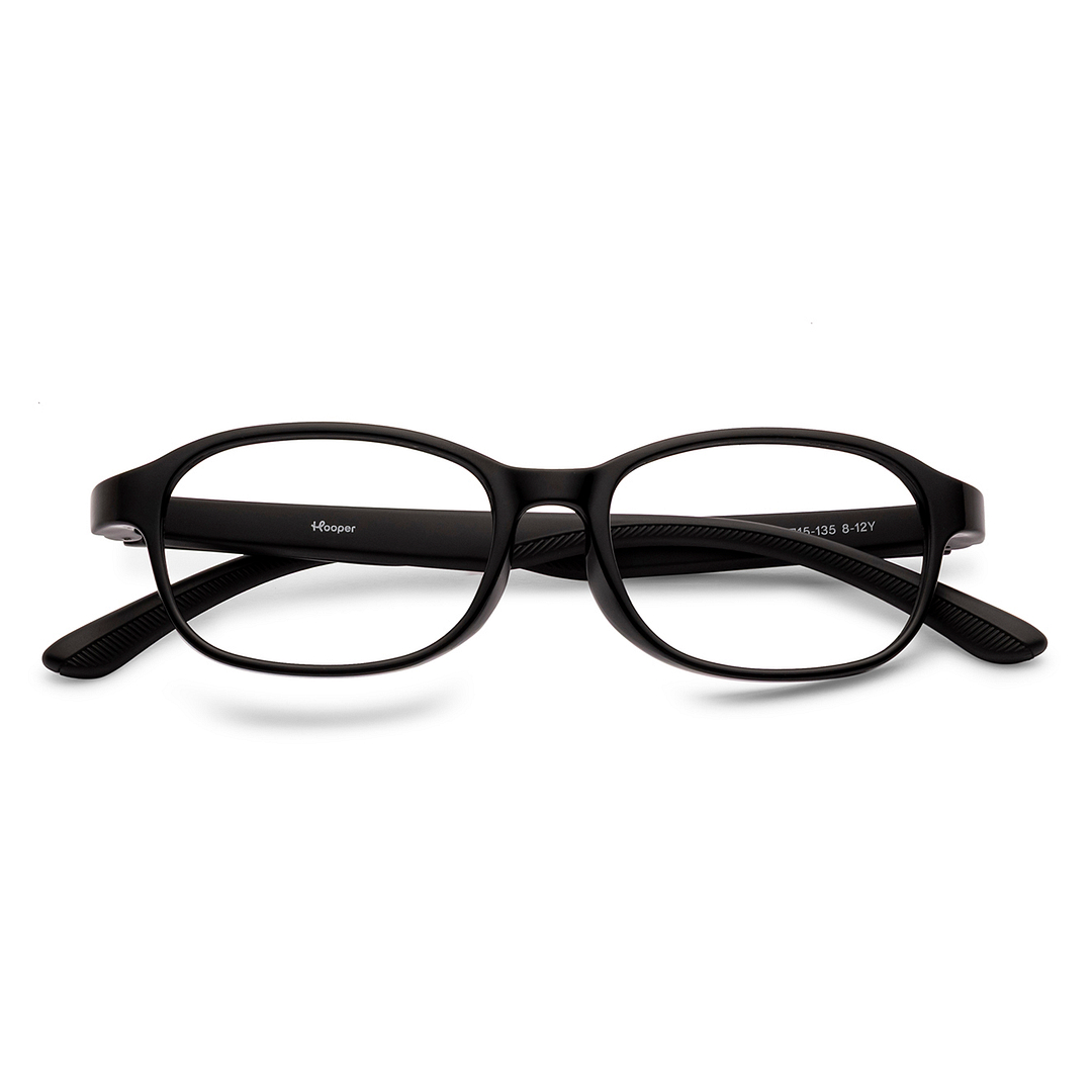 Hooper Black Full Rim Rectangle left side