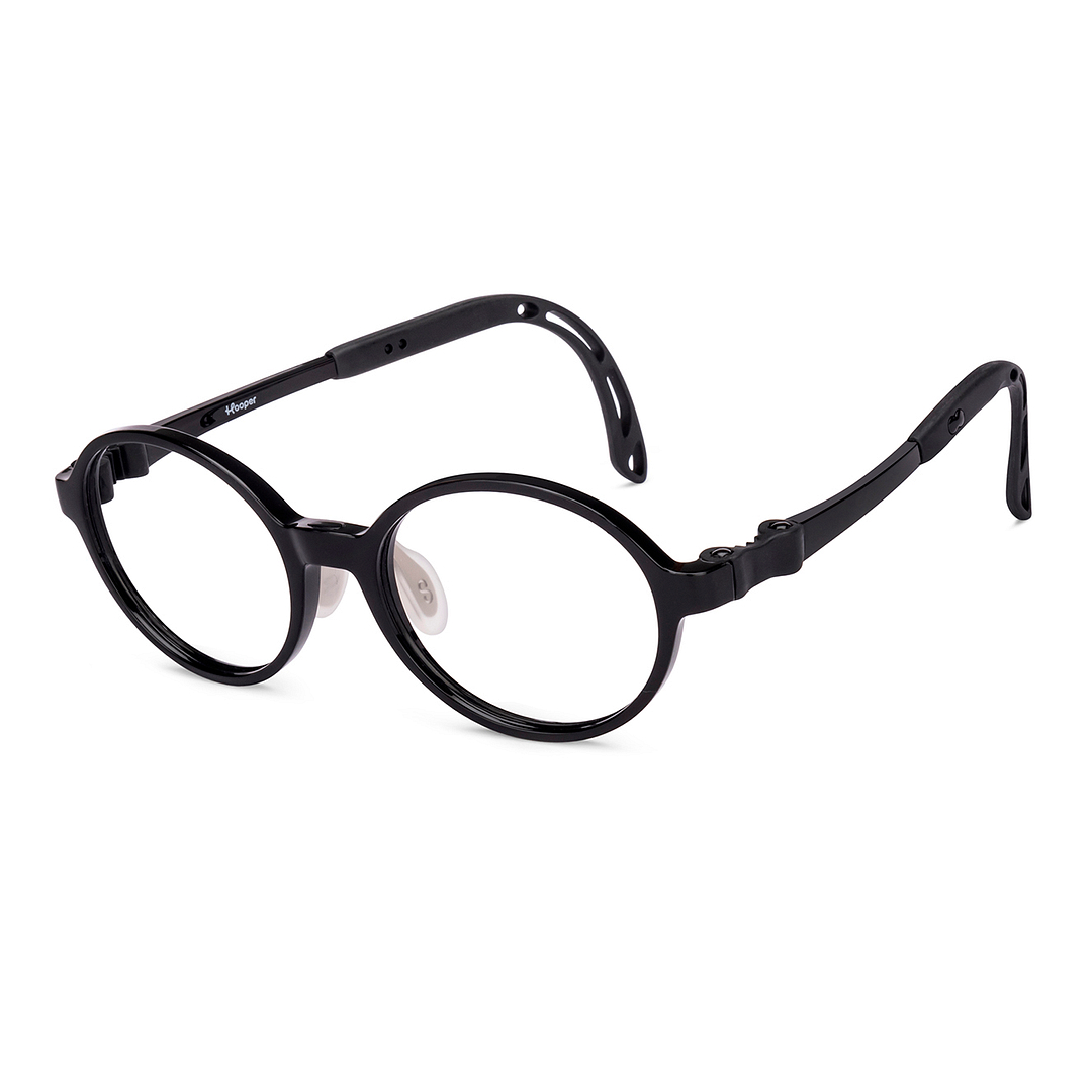 Hooper Black Full Rim Round left side