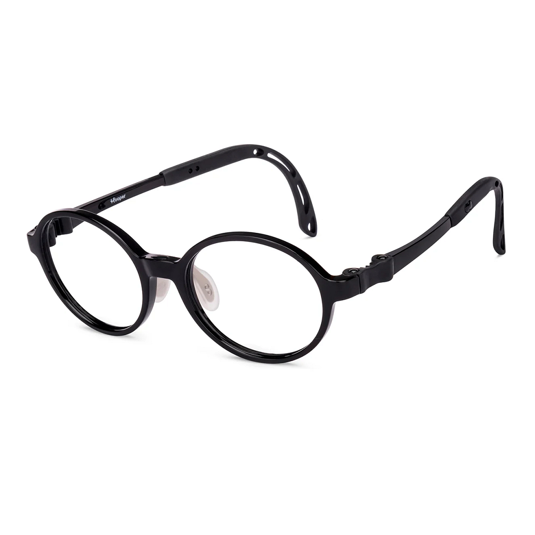 Hooper Black Full Rim Round left side