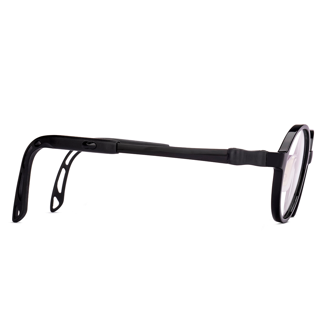 Hooper Black Full Rim Round left side