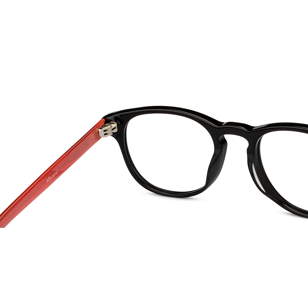 Hooper Online Black Full Rim Round left side