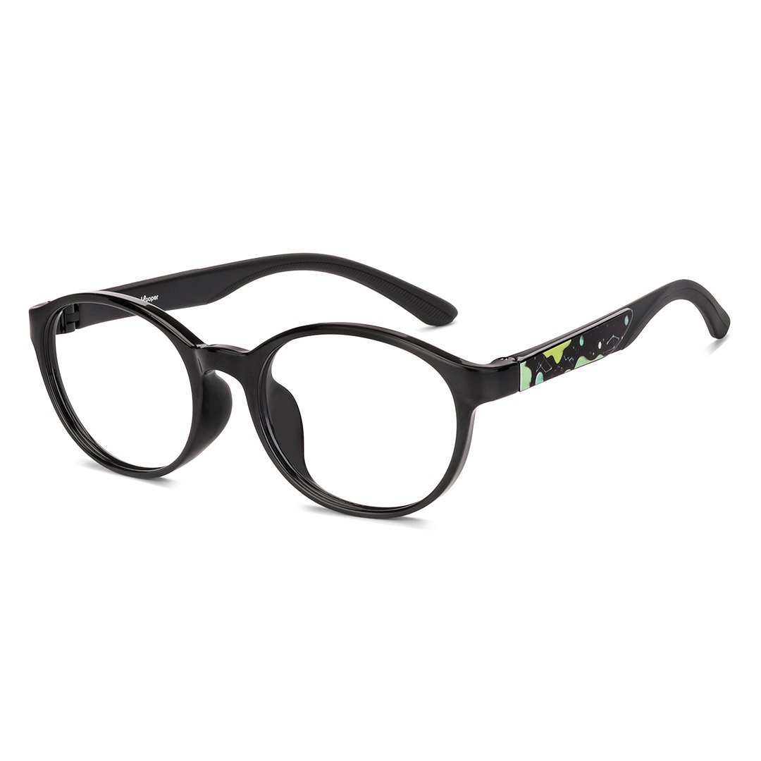 Hooper Black Full Rim Round left side