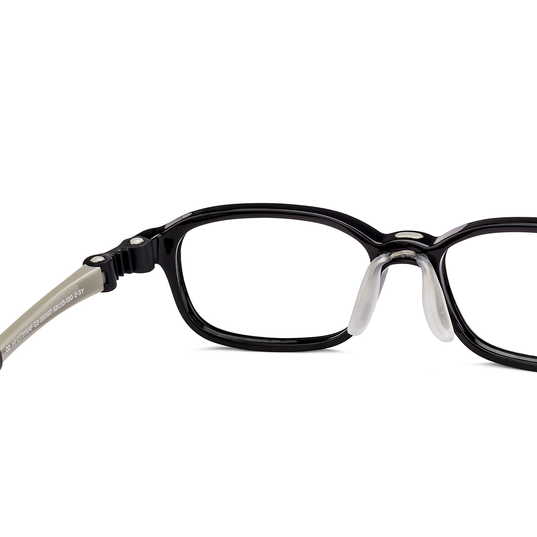 Hooper Black Full Rim Rectangle right side
