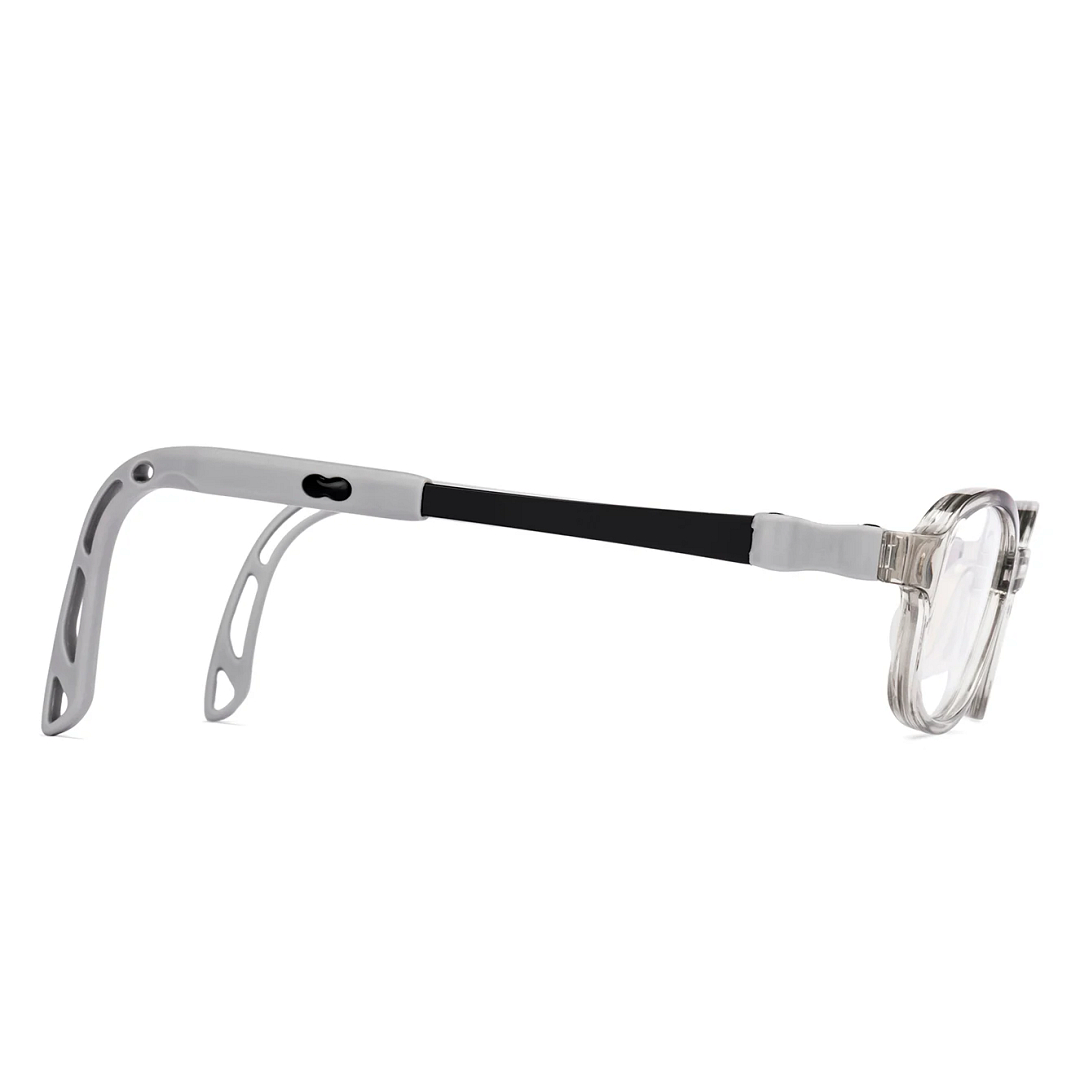 Hooper Gray Transparent Full Rim Rectangle left side